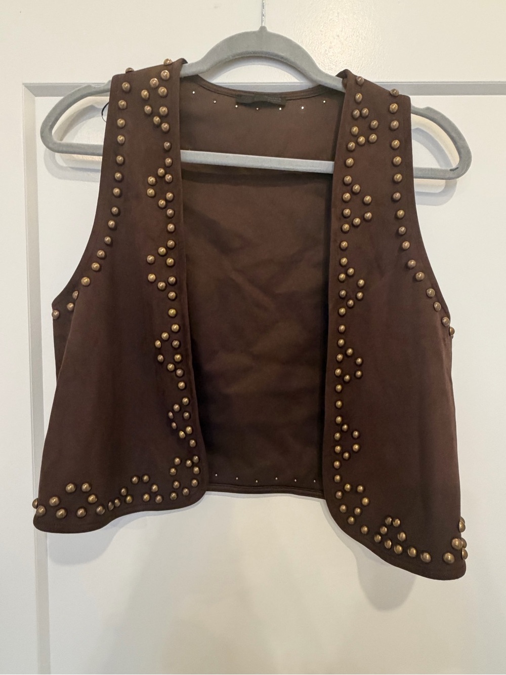 Zara Brown Studded Vest